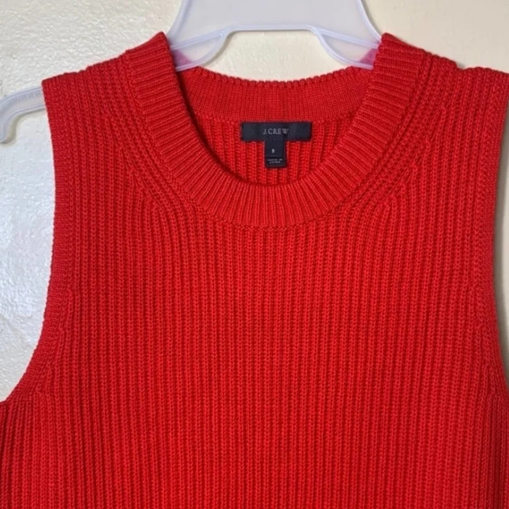 J. CREW RED TUNIC sweater